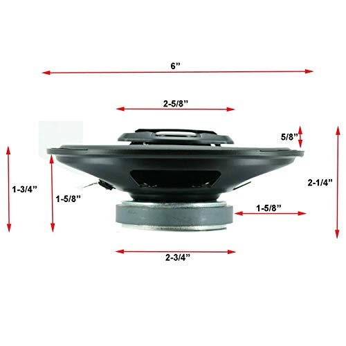 Gravity 4X SGR464 4x6-Inch 4-Way 180 Watts Peak Power CEA Rated Car Audio Full Range Speakers Made with Alpha Cellulose Cones and Moisture Resistant Rubber Surround -2 Pairs Gravity 4X SGR464 4x6-Inch 4-Way 180 Watts Peak Power CEA Rated Car Audio Full Range Speakers Made with Alpha Cellulose Cones and Moisture Resistant Rubber Surround -2 Pairs